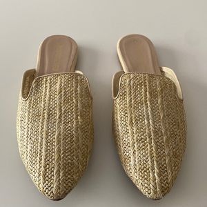 Raffia Mules